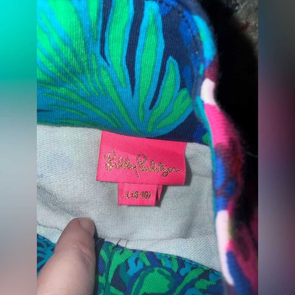 Lilly Pulitzer Luxletic Weekender Legging Low Tide Navy Life of the Party set - Picture 3 of 3